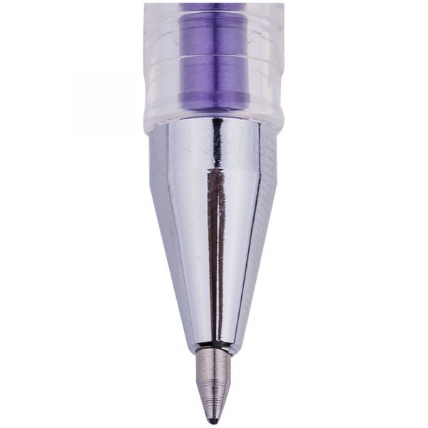 Ручка гелевая Crown "Hi-Jell Metallic" фиолетовая металлик, 0,7мм HJR-500GSM