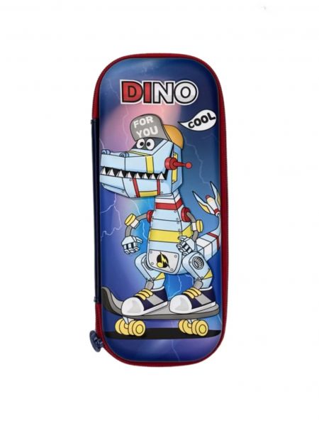 Пенал б/наполн. 1молния "Dino" 3D /пластик EVA /ассорти NEW 9-32/38176-F School Ray