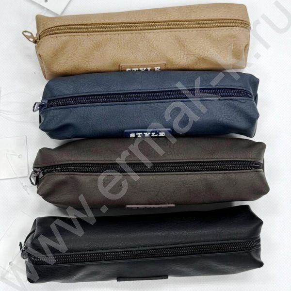Пенал-косметичка "Style Casual" 20*5*3,5см. /ассорти, полиэстер NEW 24-279 School Ray