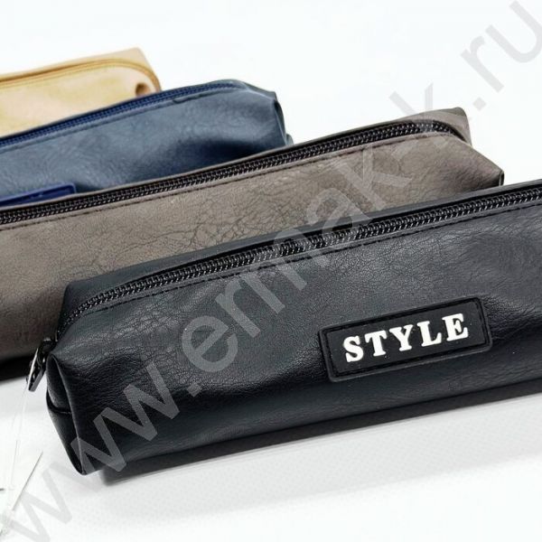 Пенал-косметичка "Style Casual" 20*5*3,5см. /ассорти, полиэстер NEW 24-279 School Ray