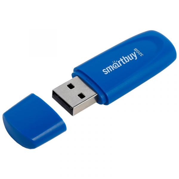 Память Smart Buy "Scout"  32GB, USB 2.0 Flash Drive, синий SB032GB2SCB