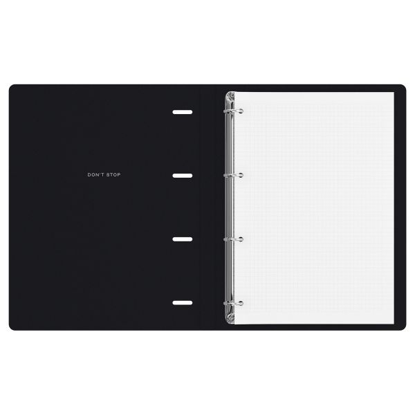 Тетрадь на кольцах А4, 120л., BG "Don't stop", картон, матовая ламинация, тиснение фольгой ТК4к120_л