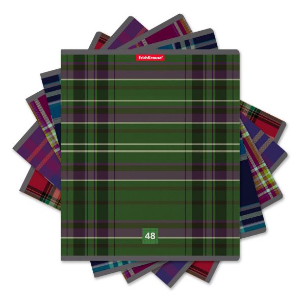 Тетрадь  48л клетка "Scottish Cage" /ассорти NEW 47516 Erich Krause