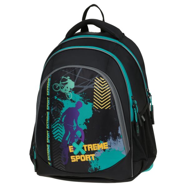 Рюкзак Först F-JUNIOR "Extreme sport" 38*29*18 см, 3 отделения, 2 кармана, эргономичная спинка FT-RM