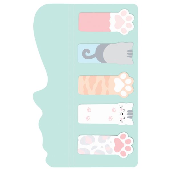 Флажки-закладкиMESHU "Meow paw", 20л*5 цветов, европодвес MS_54265