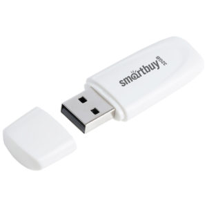 Память Smart Buy "Scout"  32GB, USB 2.0 Flash Drive, белый SB032GB2SCW