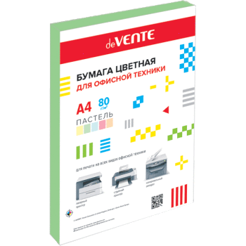 Бумага А4  80г/мкв 100л "deVENTE" пастельный салатовый 2072404 deVENTE