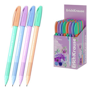 Ручка шар U-108 Stick Pastel Bloom 1,0мм, синяя /NEW 61020 Erich Krause