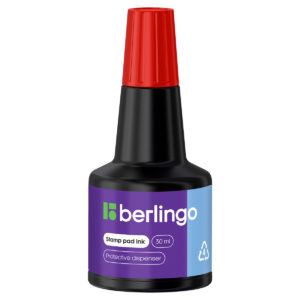 Штемпельная краска Berlingo, 30мл, красная KKp_30003
