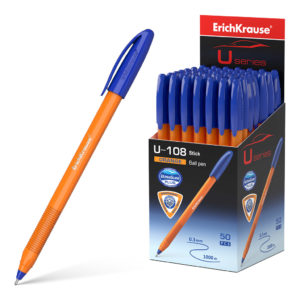 Ручка шар Ultra Glide Technolody U-108 Orange Stick 1,0мм синяя /форма корпуса - треугольная NEW 475