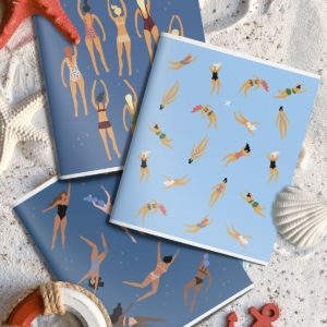 Тетрадь  48л клетка "POOL VOYAGE" /мел. карт. soft touch офс. двойная обложка LXCBCL-PV LOREX