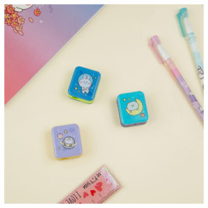 Точилка пластиковая MESHU "Bubble friends", 1 отверстие, ассорти MS_52292