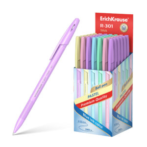 Ручка шар R-301 Pastel Stick 0,7мм синяя NEW 55387 Erich Krause