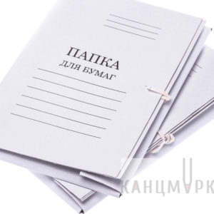 Папка д/бумаг на завязках белая А4 250г/м² ПЗ-НМ-29 ЭКО-НЕВА