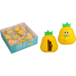 Точилка 1отв. пластик Pineapple, 31*33*40мм, с покрытием Soft Touch 8031312 deVENTE