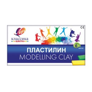 Пластилин 6цв. Modelling Clay "Классика" Луч 12С 878-08