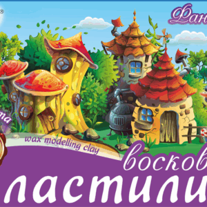 Пластилин восковой ЛУЧ "Фантазия", 24 цвета, 360 г, со стеком, картонная упаковка, 25С1525-08
