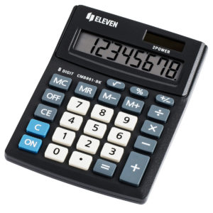Калькулятор настольный Eleven Business Line CMB801-BK, 8 разрядов, двойное питание,черный CMB801-BK