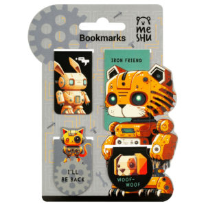 Закладки магнитные для книг, 4шт., MESHU "Iron friend", матовая ламинация MS_58287