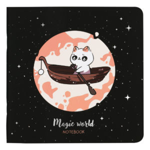 Записная книжка 170*170мм 40л. на скрепке MESHU "Magic world", блок без линовки, 80г/м2 MS_53367