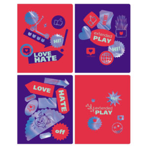 Тетрадь 96л., А5, линия BG "Stickers", тиснение голографической фольгой Т5ск96_тгф 11972