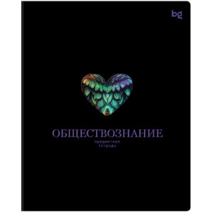 Тетрадь предметная 48л. BG "Информационное поле"- Обществознание, soft-touch ТП5ск48_лс_вл 63881