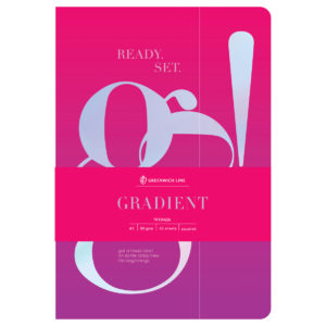 Тетрадь 40л., А5, клетка на сшивке Greenwich Line "Gradient", тон. блок 80г/м2 NS40A5-43978