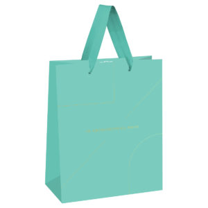 Пакет подарочный 26*32*12см MESHU "Monocolor. Tiffany", отд. фольгой, матовая ламинация MS_51961