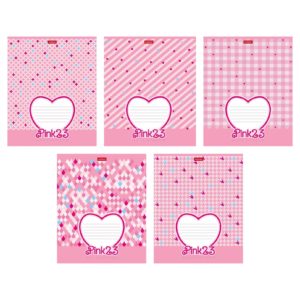 Тетрадь  18л клетка "Pink 23"  5видов NEW 18Т5В1 Хатбер