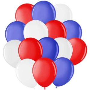 Воздушные шары,  50шт., М12/30см, MESHU "Триколор", пастель, 3 цвета ассорти MS_31627