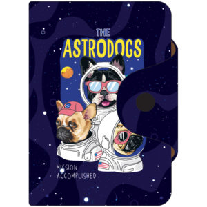 Визитница карманная OfficeSpace "Astrodogs", 10 карманов, 75*110мм, ПВХ 319944