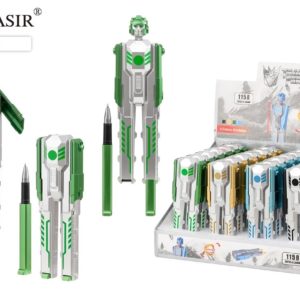 Шариковая ручка-игрушка: "ТРАНСФОРМЕР"; в корпусе 2 ручки 1158 MC Basir