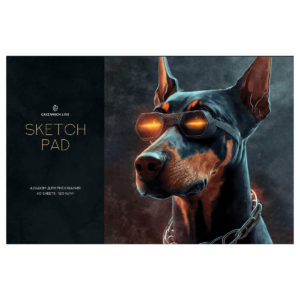 Альбом для рисования 40л., А4, на скрепке Greenwich Line "Black Dog", 120г/м2 PS40s-59518