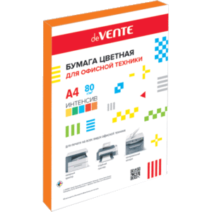 Бумага А4  80г/мкв 100л "deVENTE" интенсив оранжевый 2072408 deVENTE