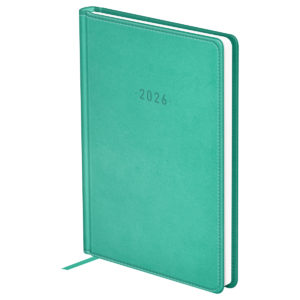 Ежедневник датированный 2026г. А6, 176л,кожзам, BG "Winner. Light teal", светло-бирюзовый DdА6_09352