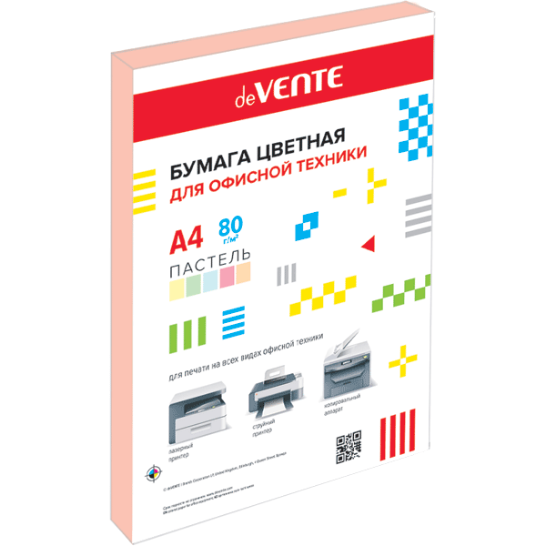 Бумага А4  80г/мкв  50л "deVENTE" пастельный оранжевый 2072702 deVENTE