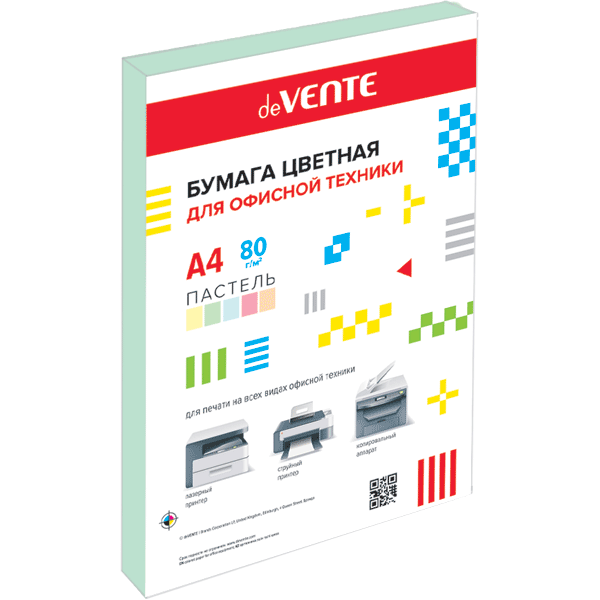 Бумага А4  80г/мкв  50л "deVENTE" пастельный салатовый 2072704 deVENTE
